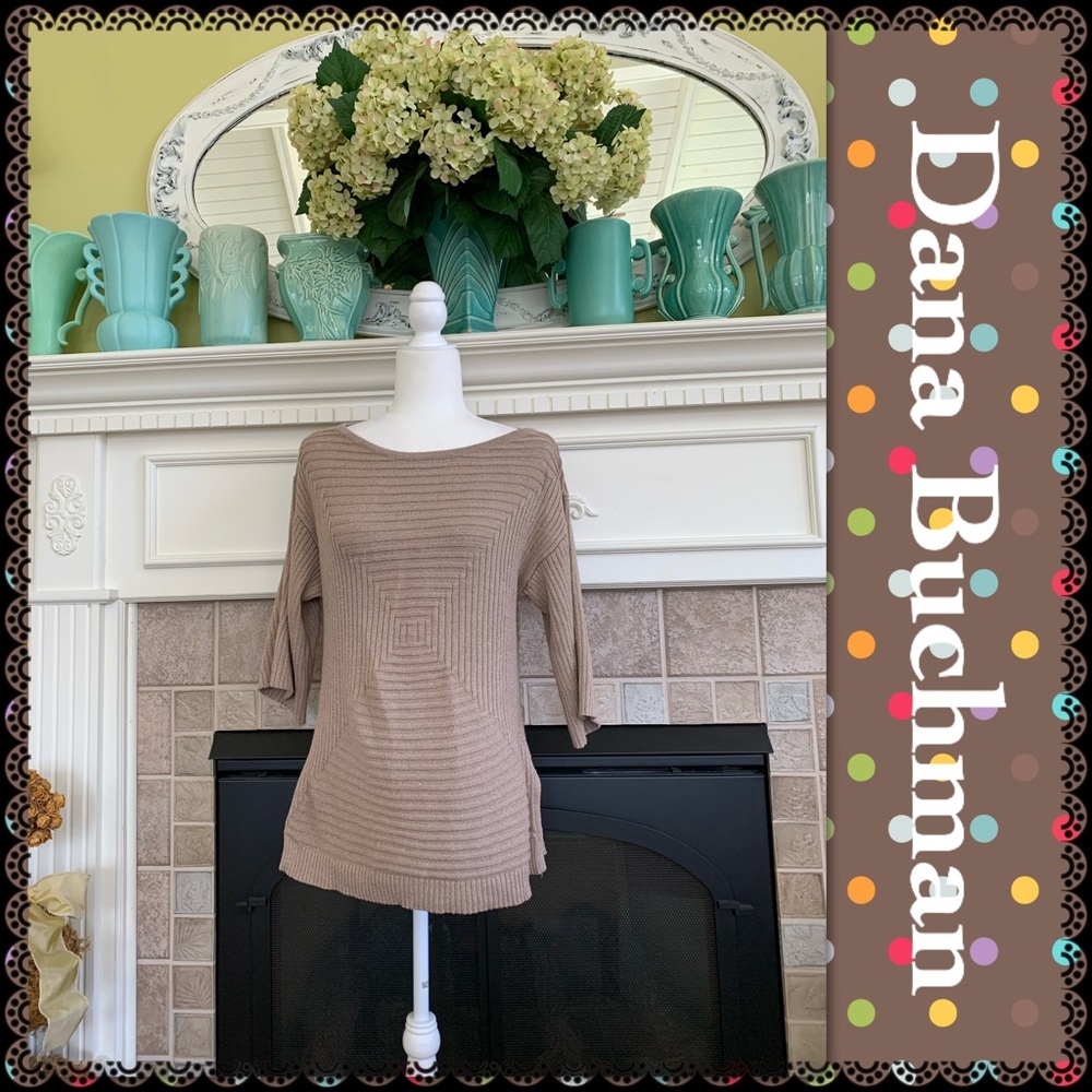 Dana Buchman boatneck sweater, size M
